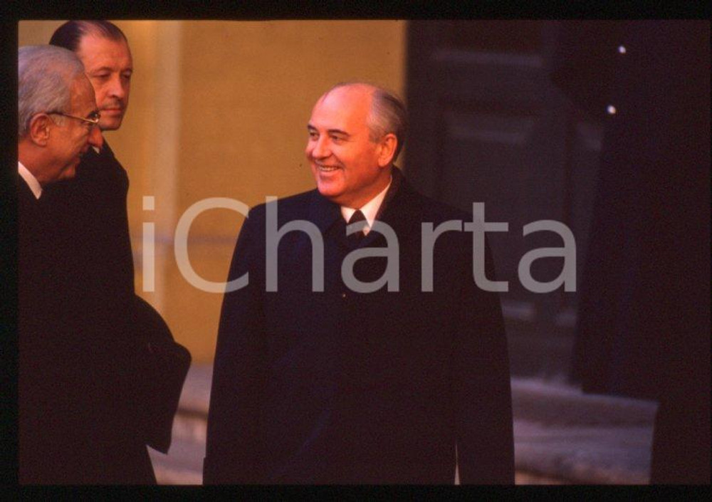 35mm vintage slide* 1989 ROMA QUIRINALE Francesco COSSIGA Michail GORBACHEV (19)