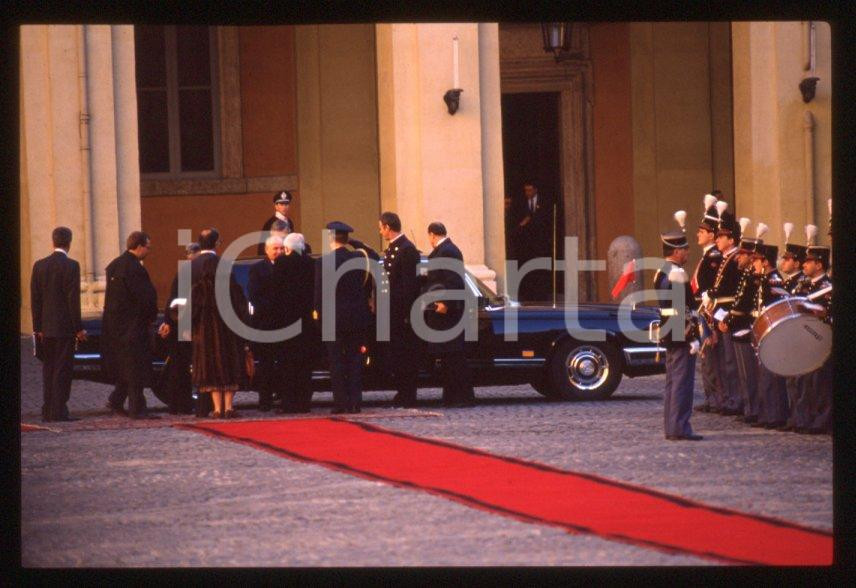 Fotografia d epoca originale 35mm vintage slide 1989 ROMA QUIRINALE Francesco COSSIGA Michail GORBACHEV 20 1