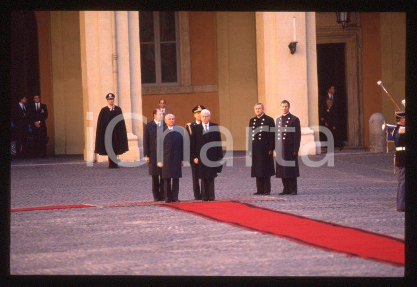 Fotografia d epoca originale 35mm vintage slide 1989 ROMA QUIRINALE Francesco COSSIGA Michail GORBACHEV 27 1
