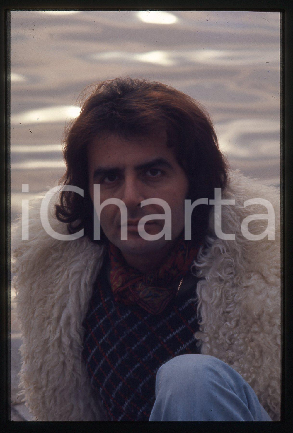 35mm vintage slide* 1975ca ITALIA COSTUME Patrick SAMSON Ritratto del cantante 4