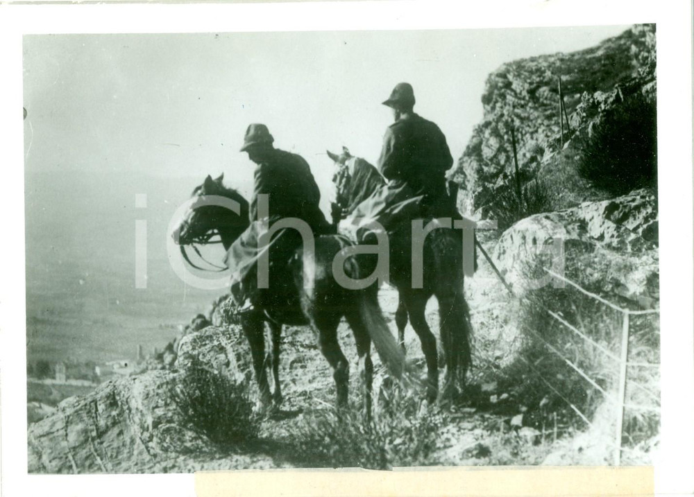 Fotografia d epoca originale 1939 ROMA ? Milizia Forestale a cavallo in perlustrazione Fotografia 1