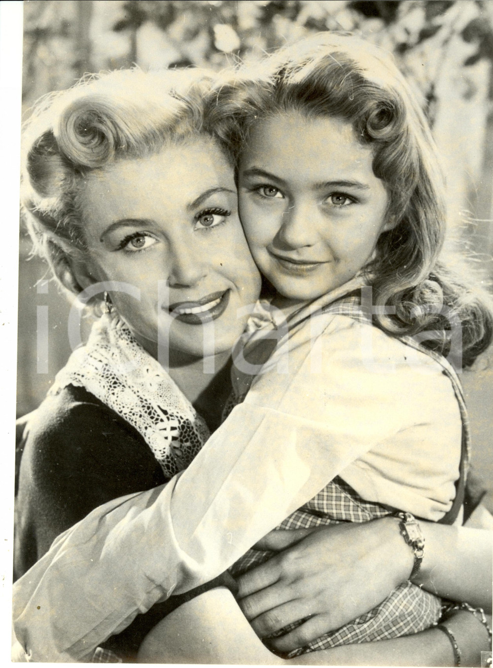 Fotografia d epoca originale 1968 GERMANIA Christine Maria KAUFMANN exmoglie Tony CURTIS e figlia Alexandra 1