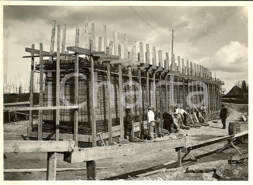 Fotografia d'epoca originale 1935 PADOVA La botte SCOLO SUGANA sotto canale REBOSOLA - Foto (1) 1