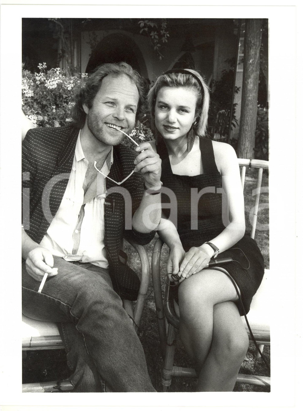 1986 VENEZIA - MOSTRA DEL CINEMA Fabienne BABE Gerulf PANNACH Foto 24x18 cm (2) Fotografia di agenzia. GOOD/buono  Formato: 24x18 originale e autentica 1