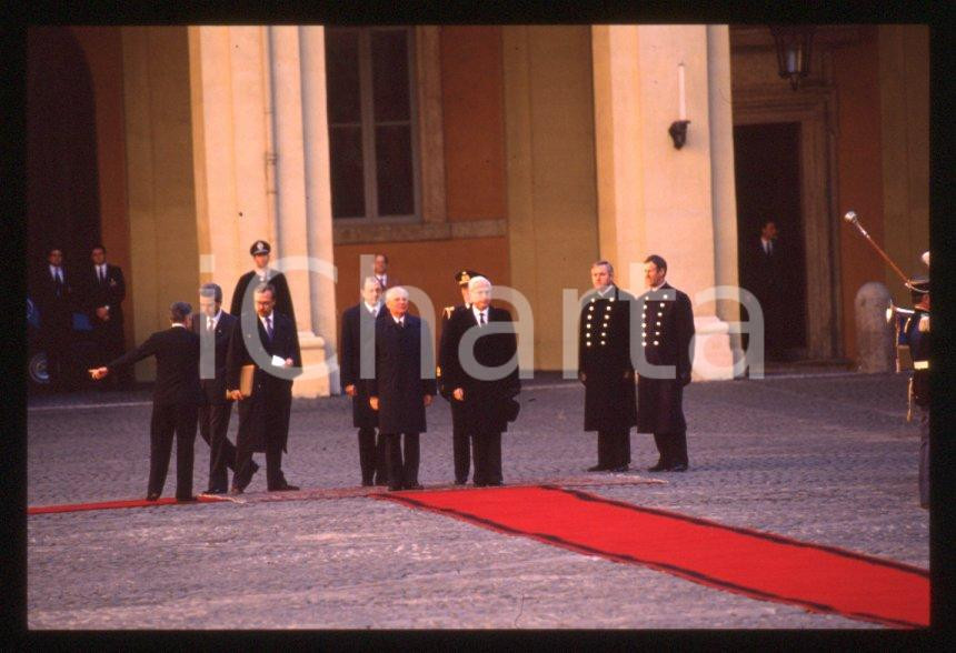 Fotografia d epoca originale 35mm vintage slide 1989 ROMA QUIRINALE Francesco COSSIGA Michail GORBACHEV 39 1