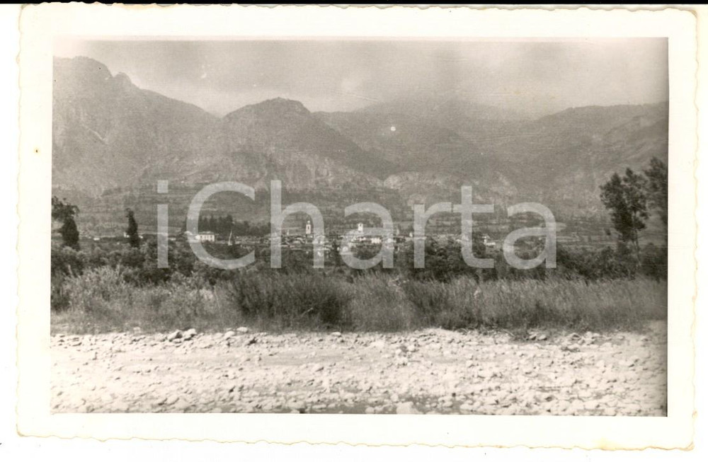 Fotografia d epoca originale 1950 ca NOVI LIGURE Veduta panoramica dalla campagna  Foto cartolina PEYLA 1