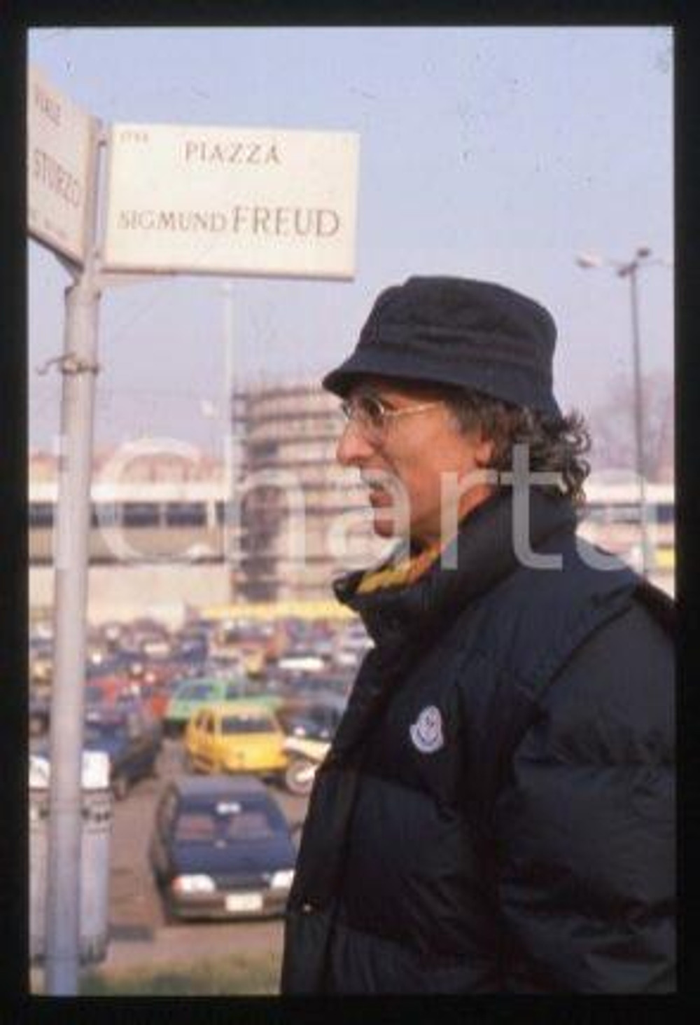 35mm vintage slide* 1990 ca MILAN Italian film director Ruggero DEODATO (12)