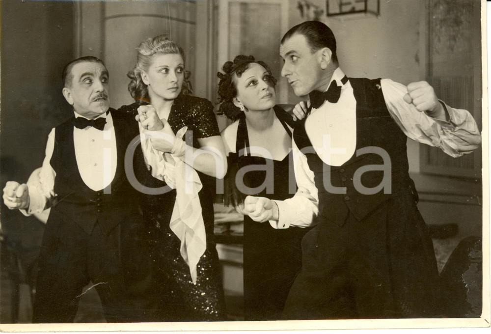 Fotografia d epoca originale 1939 MILANO Teatro OLIMPIA Compagnia Antonio GANDUSIO Un piccolo veliero bianco 1