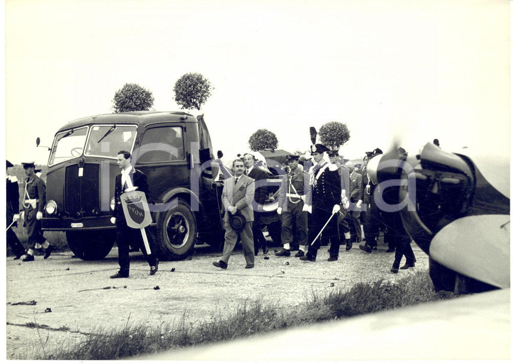 1959 ROMA Funerali dell'aviatore Mario DE BERNARDI Foto 18x13 cm