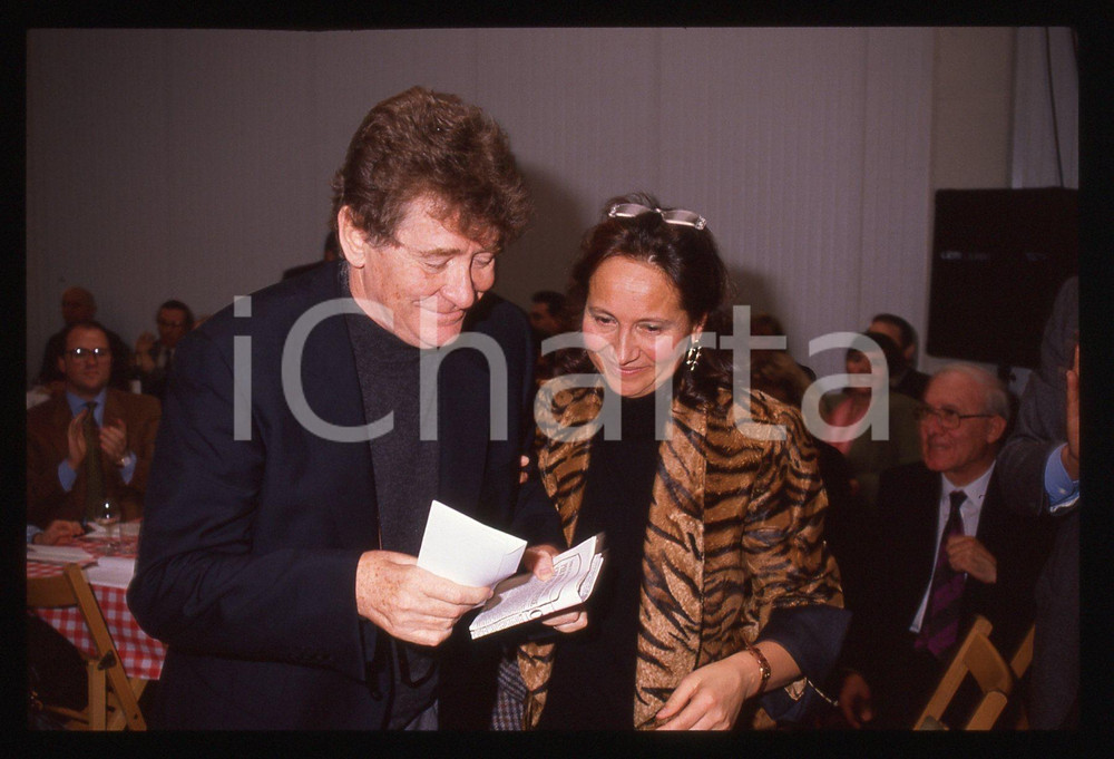 35mm vintage slide* 1990ca PERCOTO Ermanno OLMI Giannola NONINO *Premio NONINO 1