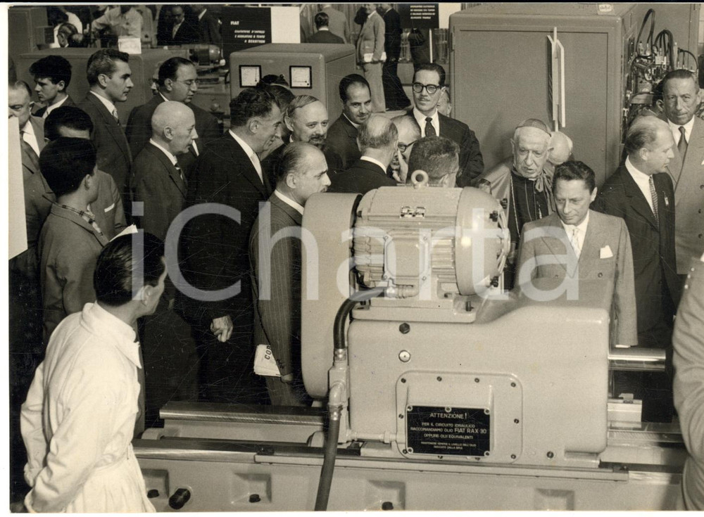 1956 TORINO Salone della Tecnica - Le autorità in visita - Foto 18x13