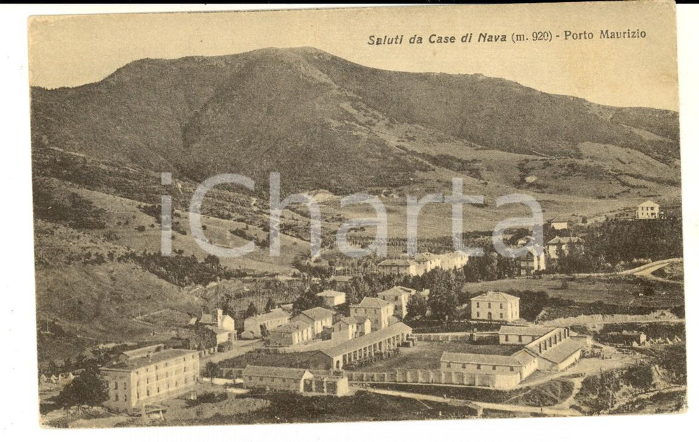 1915 ca IMPERIA PORTO MAURIZIO Veduta località CASE DI NAVA *Cartolina FP NV
