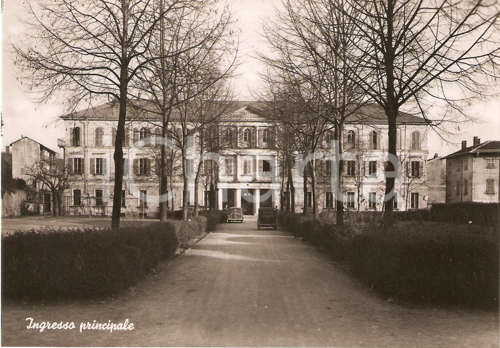 Cartolina originale da collezione 1950 ca ROMAGNANO SESIA Ingresso Principale COLLEGIO CONVITTO CURIONI 4 1