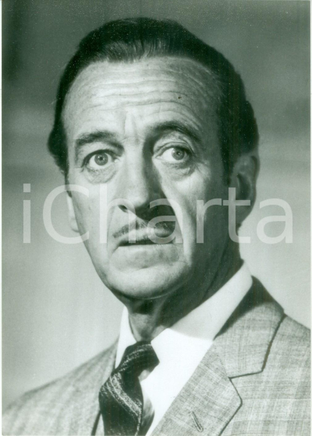 Fotografia d epoca originale 1990 LONDON Attore David NIVEN in Rapina in Berkley Square Fotografia 1