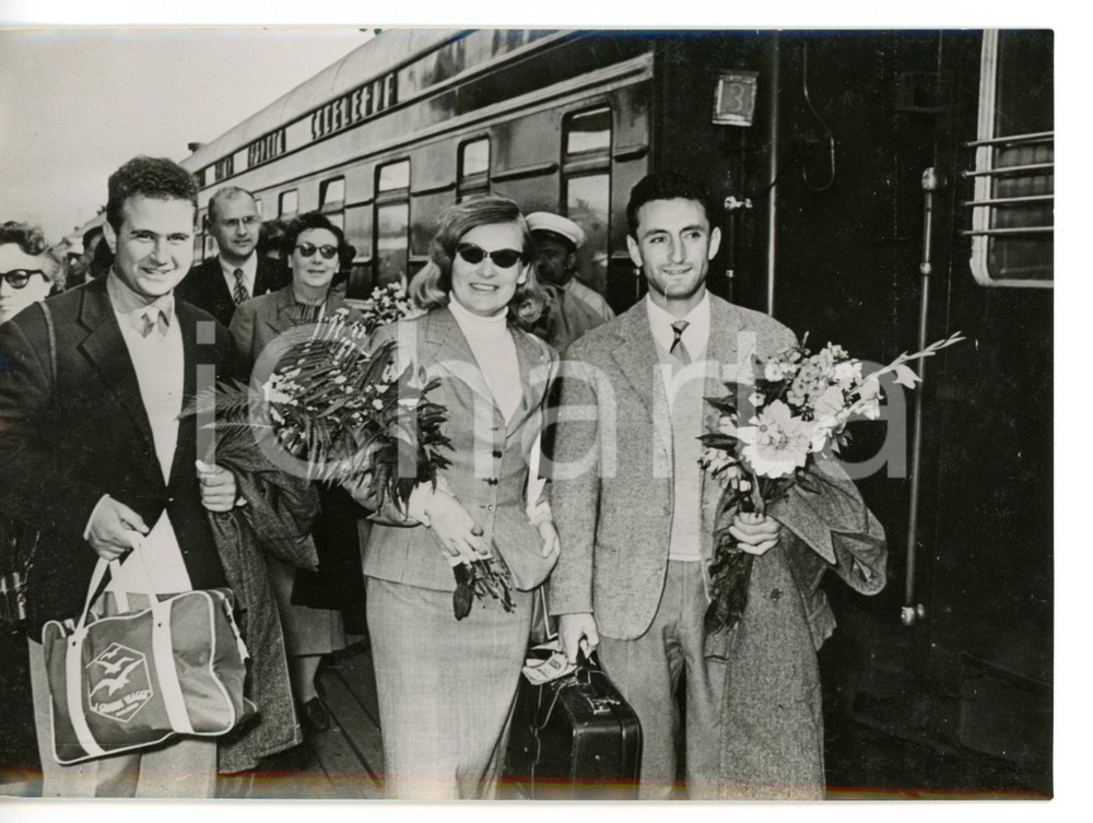 1956 MOSCA - URSS Ferrovia TRANSIBERIANA - Comitiva di turisti italiani *Foto 