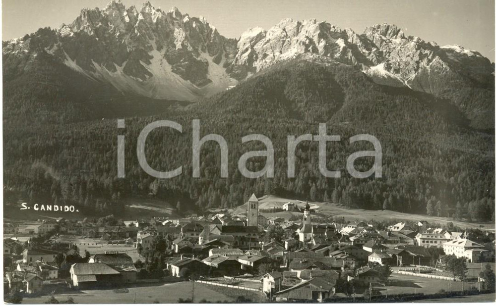 Cartolina originale da collezione 1925 ca SAN CANDIDO BZ Panorama alta VAL PUSTERIA Cartolina postale FP NV 1