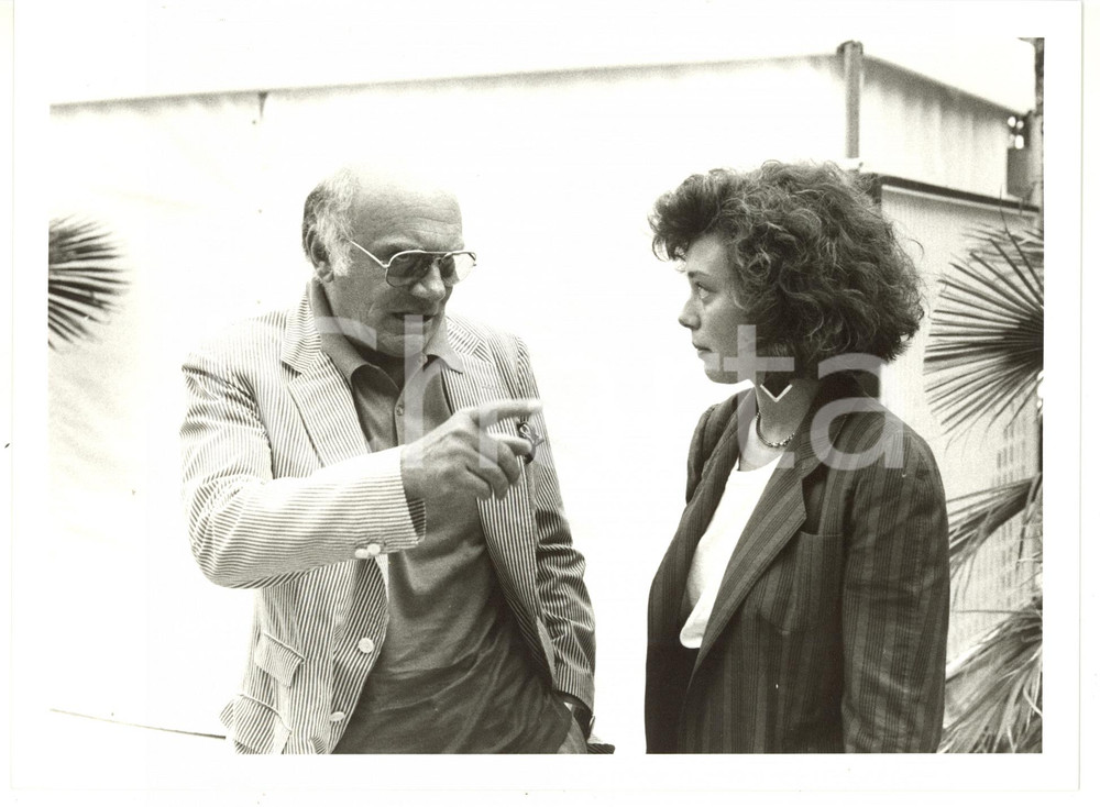 1987 CANNES Festival del Cinema - Francesco ROSI con la figlia Carolina - Foto