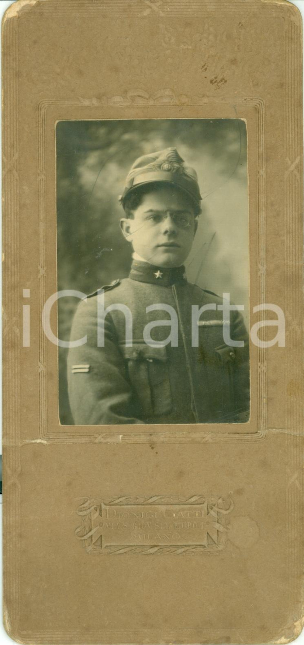 1915 MILANO WWII 18° Reggimento BERSAGLIERI Edmondo ZANCHI caduto RSI Foto GATTI