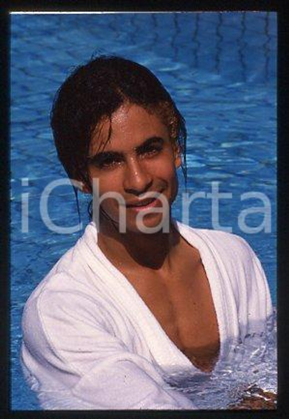 35mm vintage slide* 1987 ca MUSIC GEORGIO ALLENTINI African-American singer (50)