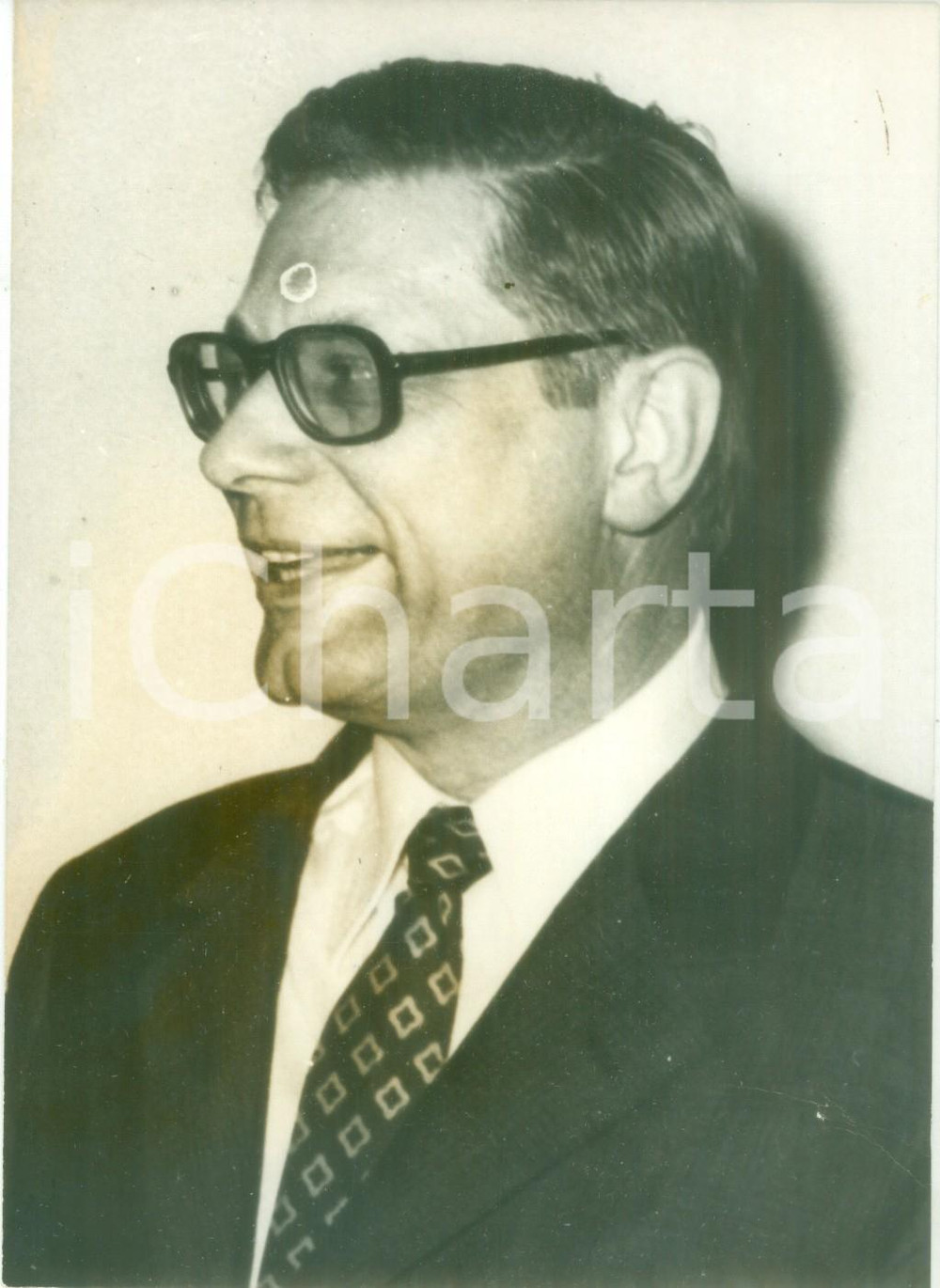 Fotografia d epoca originale 1975 BERLIN Ritratto del sindaco Peter LORENZ Fotografia 1