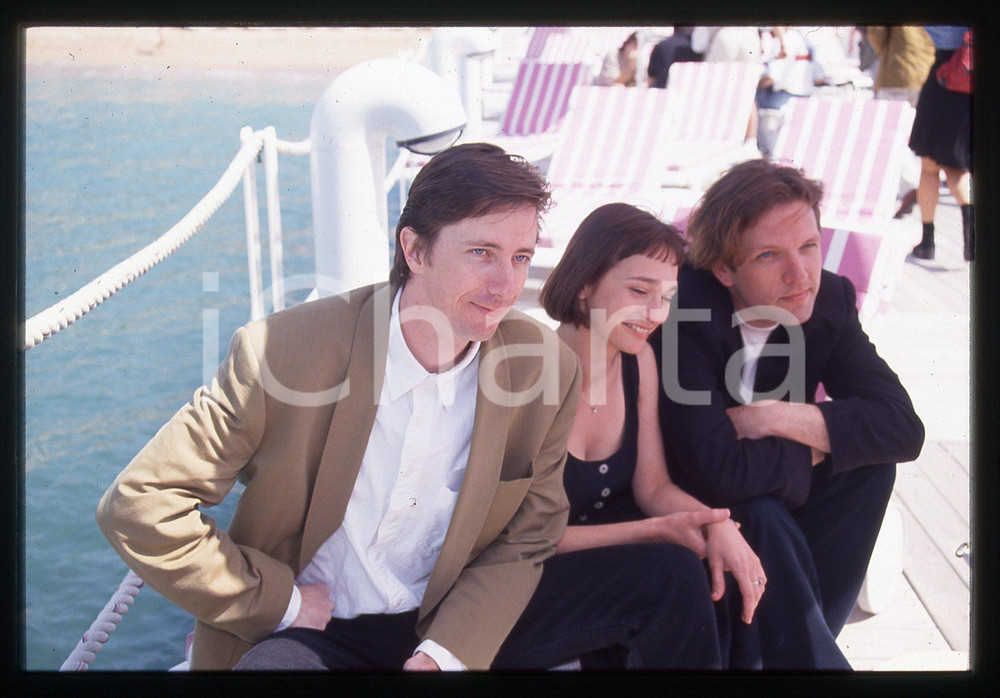 35mm vintage slide* 1994 CANNES Hal HARTLEY Martin DONOVAN Elina LOWENSOHN (3)