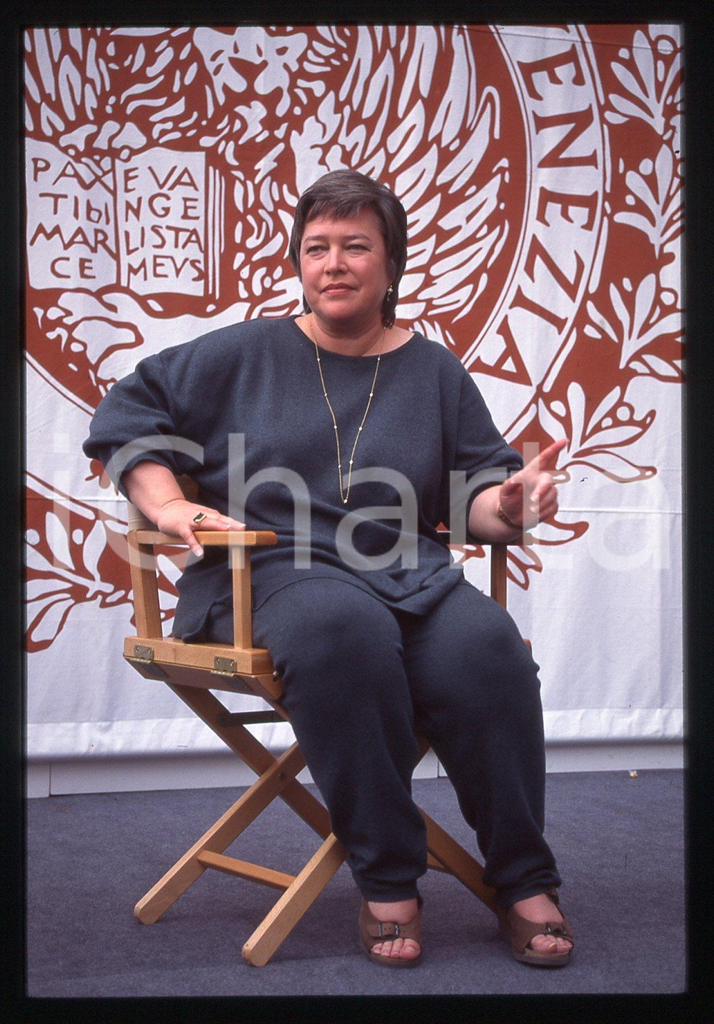 35mm vintage slide*1993 VENEZIA - CINEMA -  Kathy BATES alla Mostra del Cinema 2
