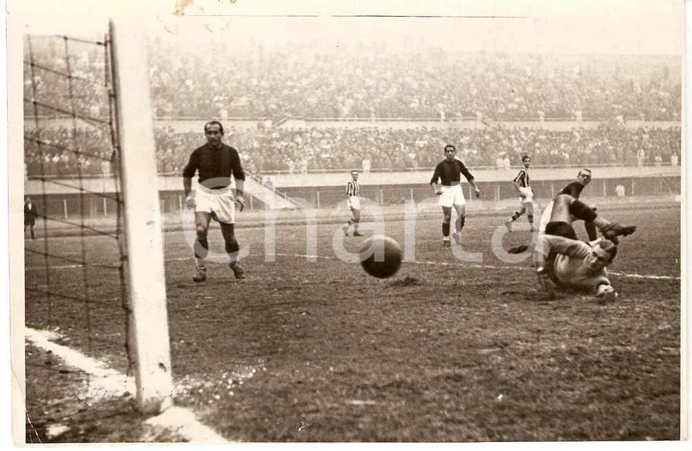 Fotografia d epoca originale 1942 TORINO Coppa Italia Gol Vittorio SENTIMENTI JUVENTUS  MILANO Fotografia 1