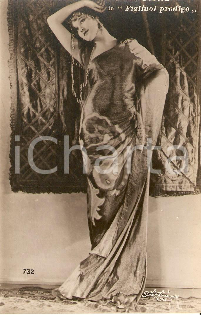 Cartolina originale da collezione 1926 FIGLIUOL PRODIGO Greta NISSEN nel film di Raoul WALSH Cartolina FP VG 1