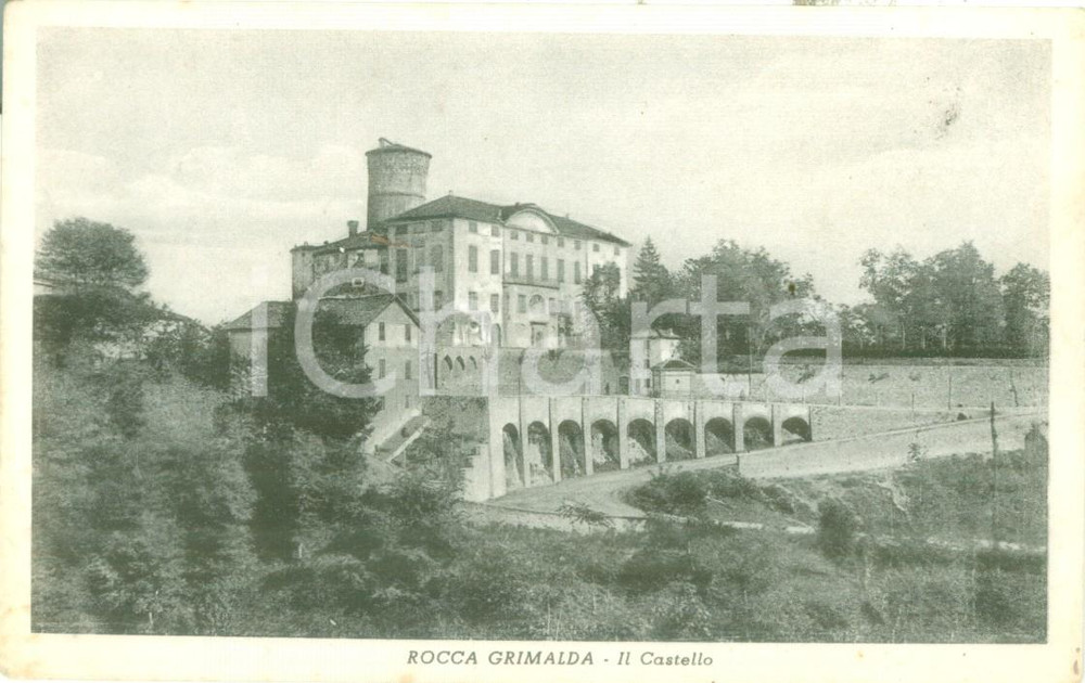 Cartolina originale da collezione 1935 ca ROCCA GRIMALDA AL Veduta del Castello Cartolina FP NV 1