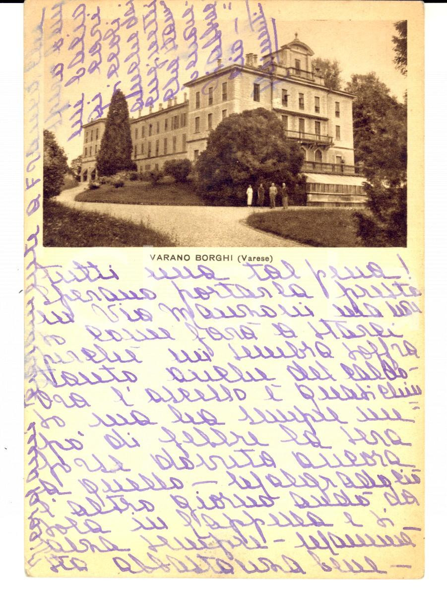 Autografo originale 1942 VARANO BORGHI Villa BORGHI Autografo Clementina LUPIS DI MOIRANO GREPPI 1
