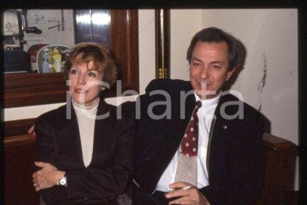 Victoria ZINNY Actress and Remo GIRONE - ITALY 1990 ca * 35 mm vintage slide 7