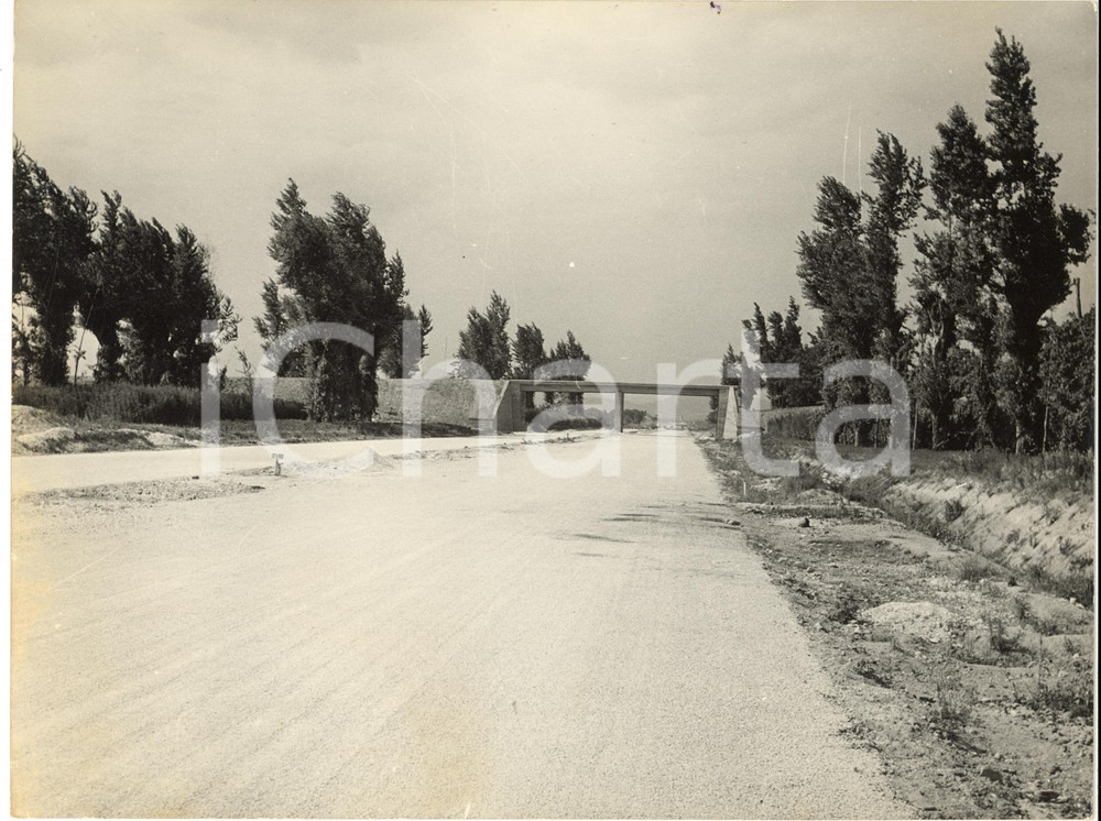 1960 ca AUTOSTRADA DEL SOLE Costruzione tratta CASERTA-NAPOLI *Foto 24x18 cm