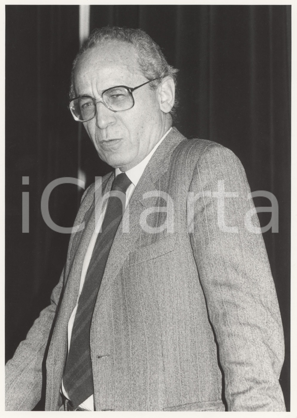 Fotografia d epoca originale 1985 ca DEMOCRAZIA CRISTIANA  Virginio ROGNONI  Ritratto 1 Foto 1