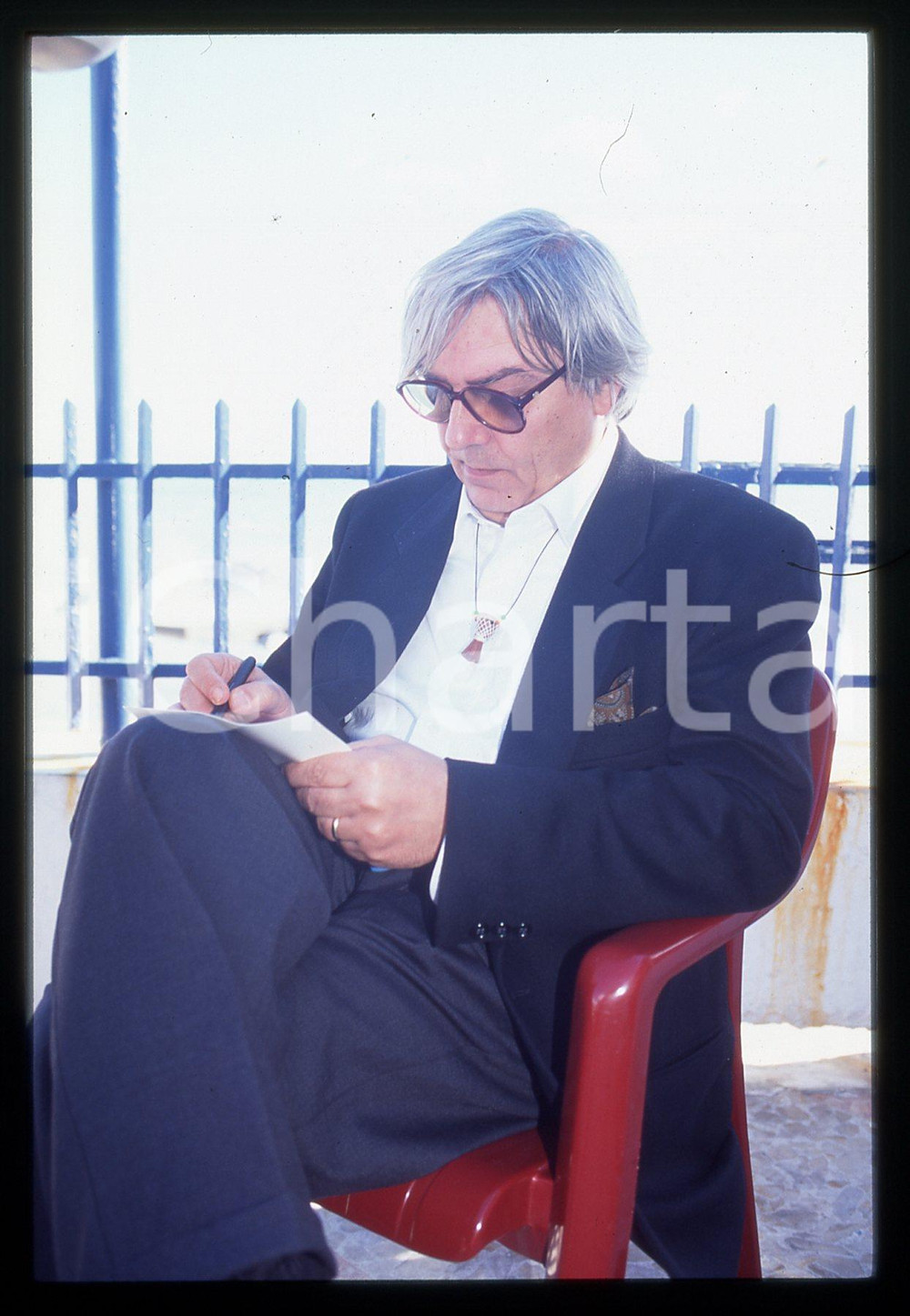 35mm vintage slide* 1990ca ITALIA - COSTUME Milo MANARA ritratto (11)