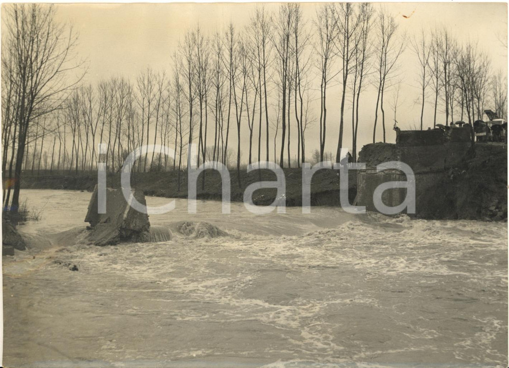 1958 VILLASTELLONE (TO) Ponte crollato per alluvione *Fotografia 18x13 cm
