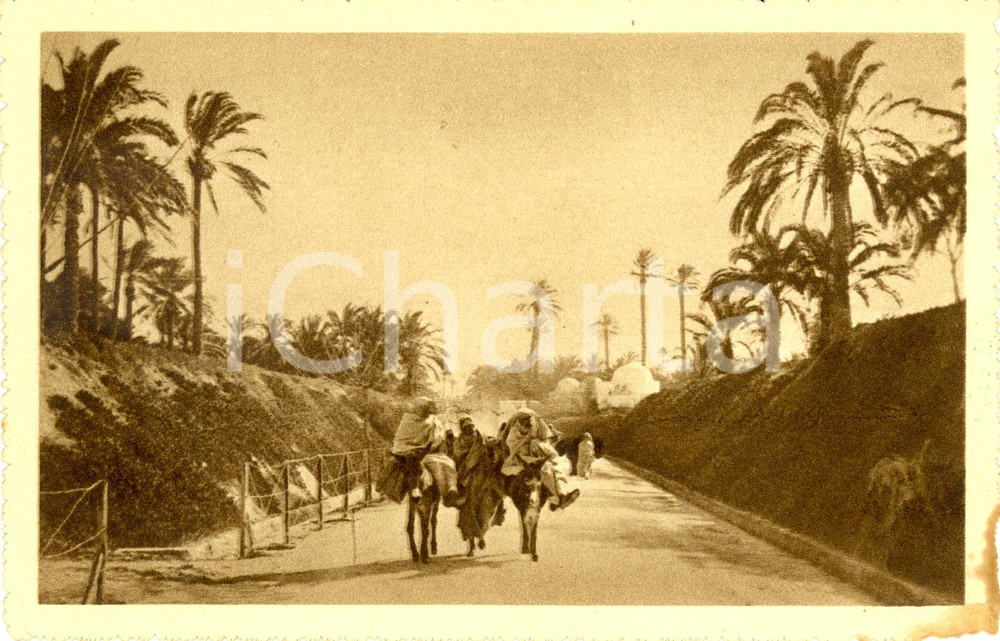 Cartolina originale da collezione 1930 ca TRIPOLI Via ZUAV HAMMANI Cartolina MISSIONE FRANCESCANA LOMBARDA FP NV 1