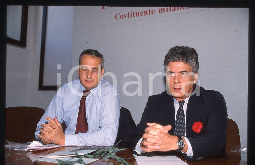 35mm vintage slide* 2000 MILANO Claudio MARTELLI Bobo CRAXI (9)