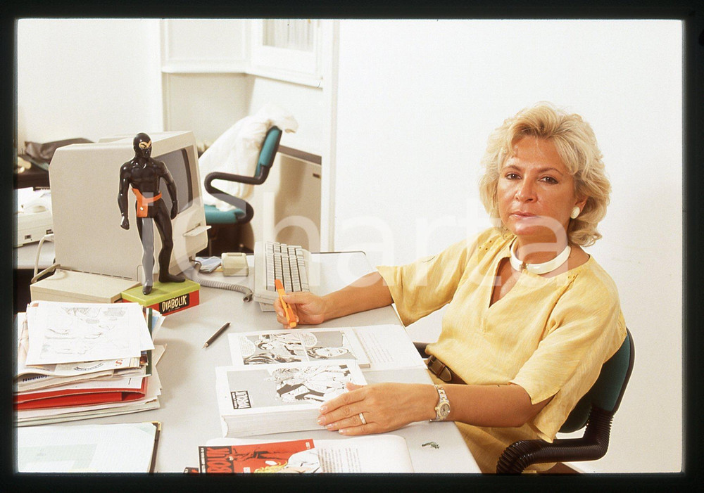 35mm vintage slide* 1992 MILANO - Patricia MARTINELLI Direttrice DIABOLIK (14)