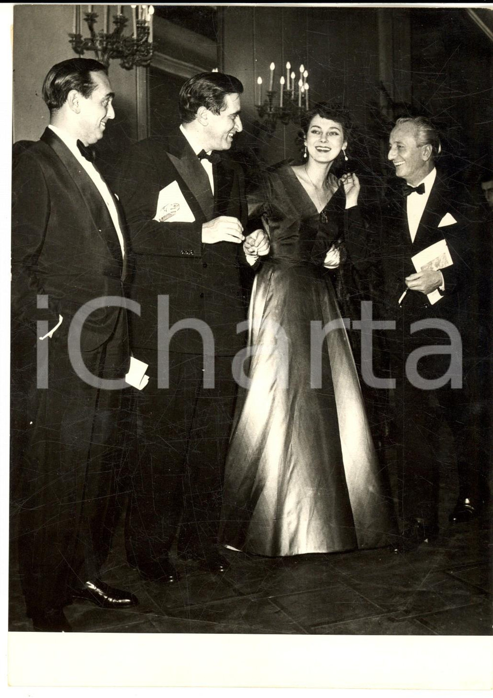 1954 NAPOLI Teatro San Carlo - Prima de "La figlia di Jorio" - Marta TOREN *Foto