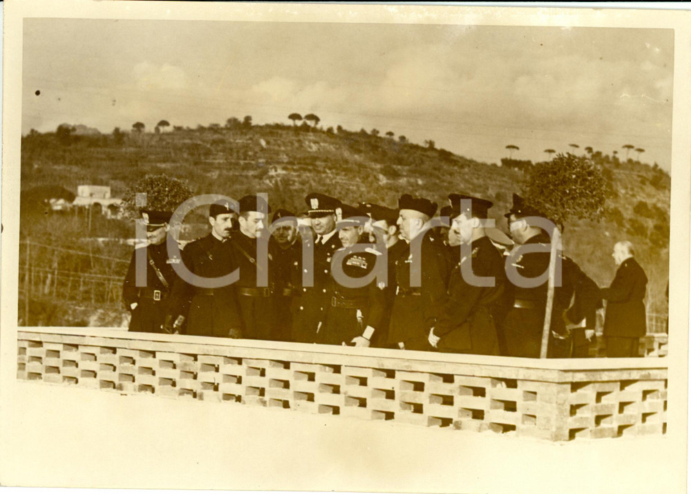 Fotografia d epoca originale 1938 NAPOLI Mostra Terre italiane d Oltremare Achille STARACE e ufficiali Foto 1