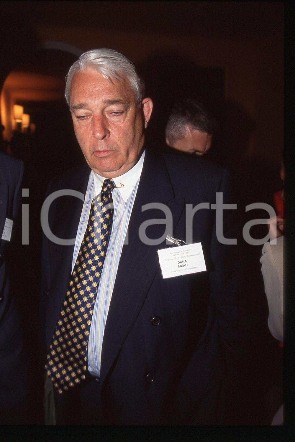 35mm vintage slide* 1992 ca MILAN Dana George MEAD chair of TENNECO (5)