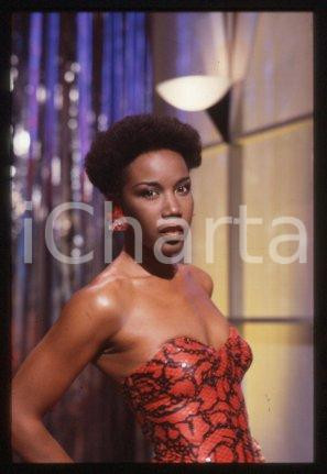 35mm vintage slide* 1985 ITALY singer Josette MARTIAL Portrait (36)