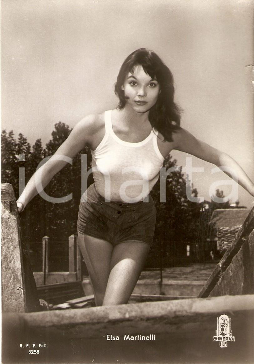 Cartolina originale da collezione 1960 ca CINEMA Attrice Elsa MARTINELLI Ritratto Cartolina FG NV 1