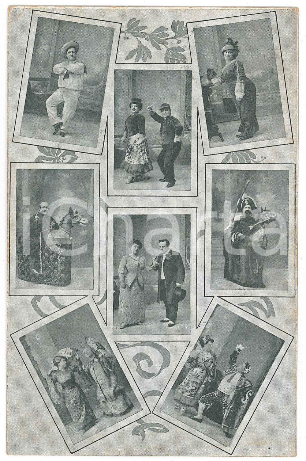 1923 TEATRO Les SIVIGLIA MANTOVANI Comici eccentrici - Cartolina RARA Cartolina postale d'epoca, viaggiata, che pubblicizzava il duo fondato da Vittorio Mantovani. GOOD/buono minime piegature angolari Formato: 9x14 cm originale e autentica 1