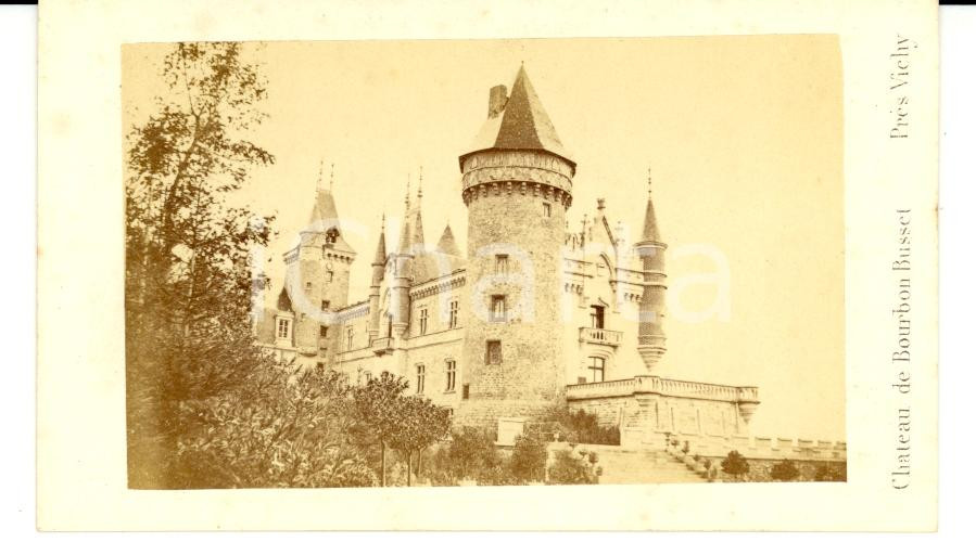 Fotografia d epoca originale 1890 VICHY F Vue du Chateau de BUSSET Photo Claudius COUTON 1