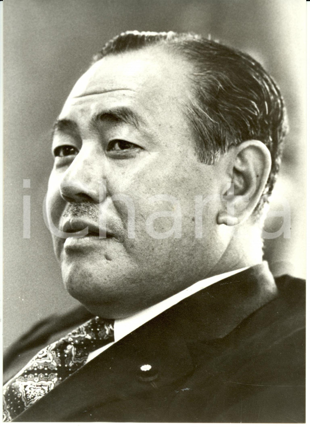 Fotografia d epoca originale 1980 ca JAPAN Kakuei TANAKA Il colosso dai piedi di yen Fotografia 1