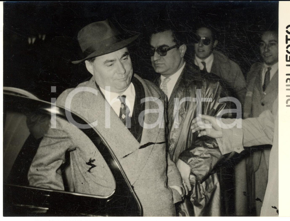 1954 ROMA Avv. Giuseppe SOTGIU  accompagnato dal suo difensore BUCCIANTE *Foto