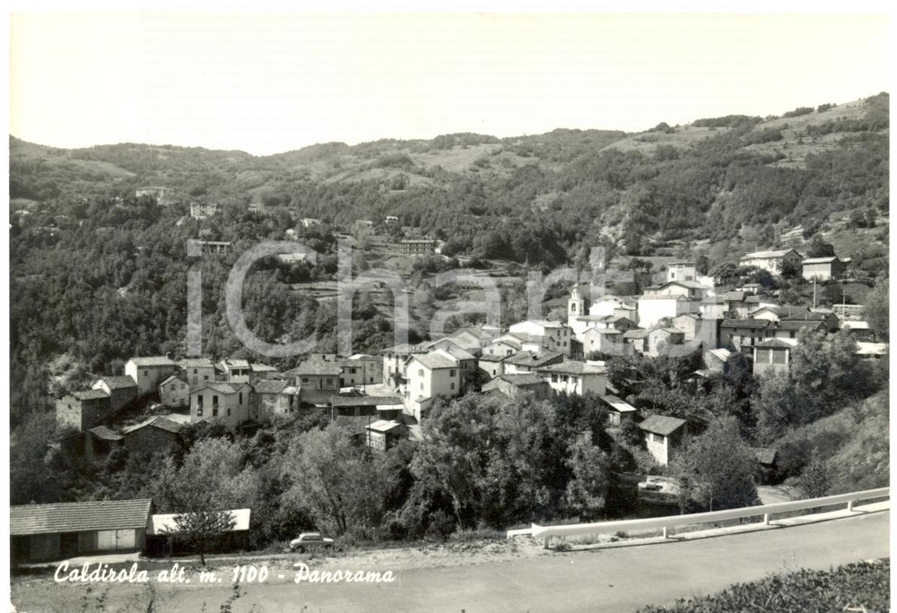 Cartolina originale da collezione 1950 ca CALDIROLA AL Veduta panoramica Cartolina postale FG VG 1