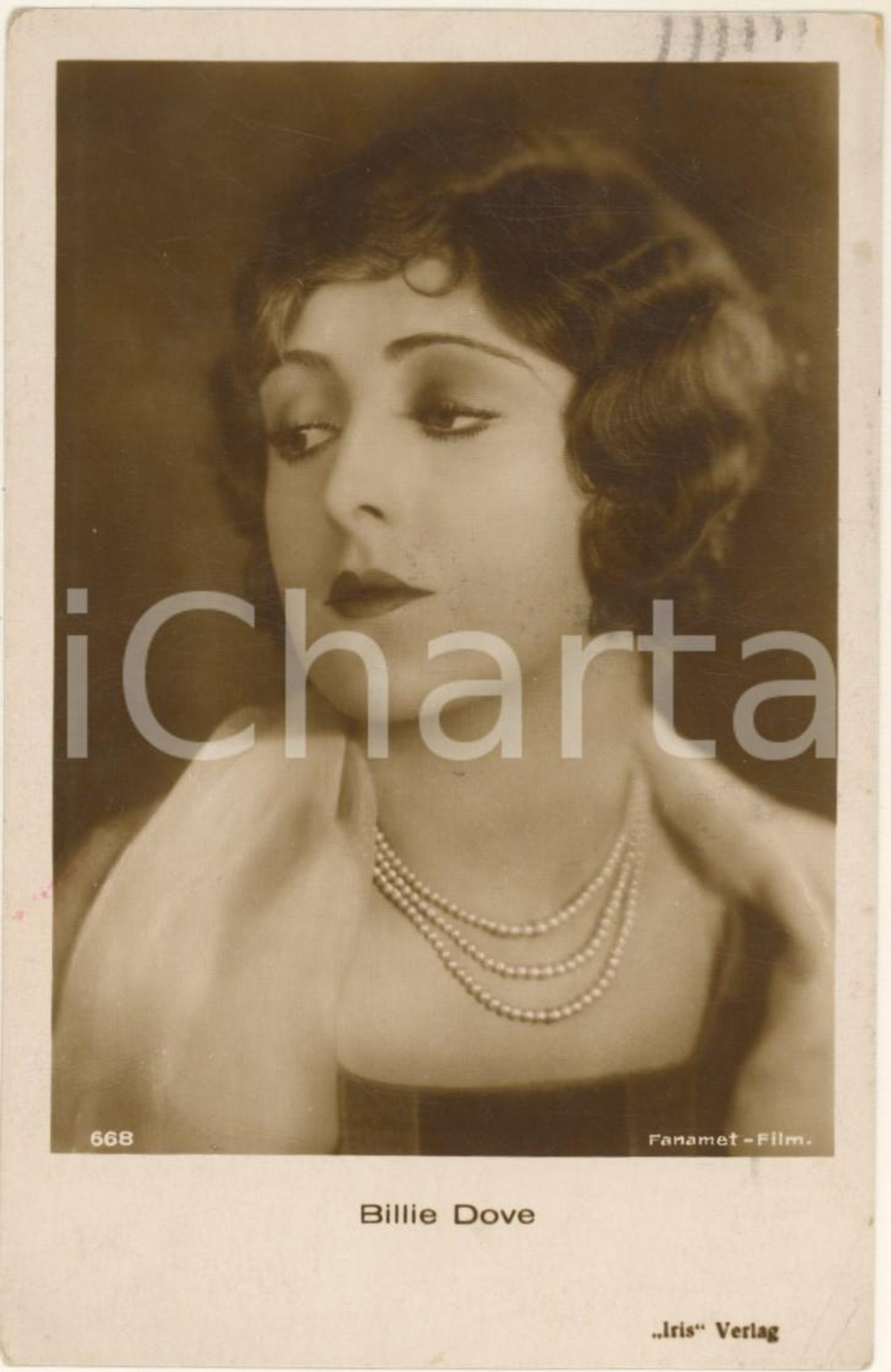 Cartolina originale da collezione 1920 Billie DOVE - Actress silent movies *Postcard 1