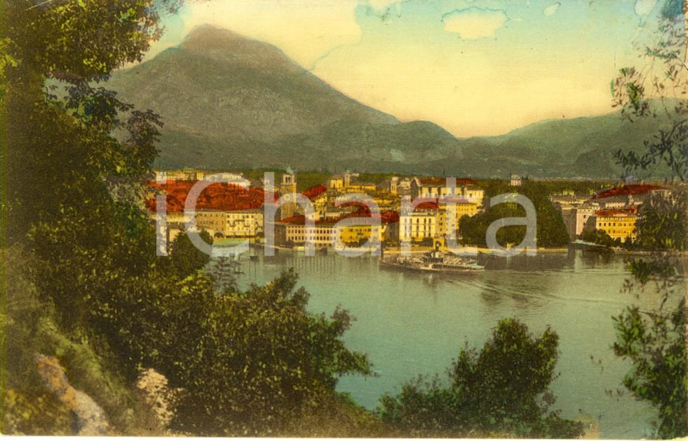 Cartolina originale da collezione 1920 ca RIVA DEL GARDA TN Veduta panoramica del paese Cartolina postale FP NV 1